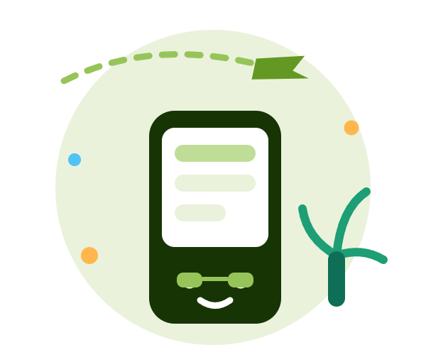 cartoon phone traveler