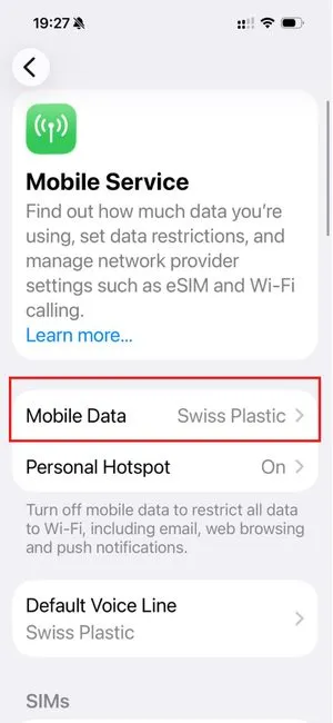 Mobile Data