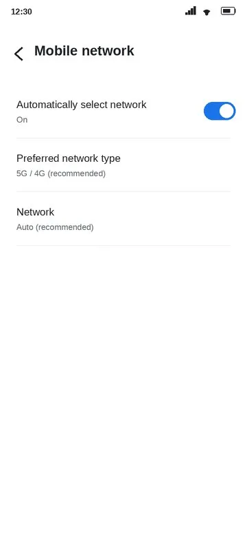 Automatic network